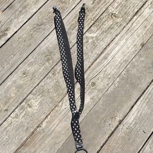 Black and white skull suspenders!